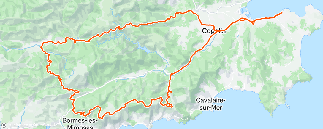 Mapa da atividade, Sortie vélo le midi