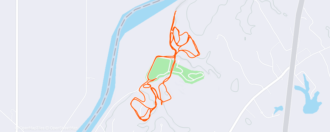 Map of the activity, Afternoon Trail Run