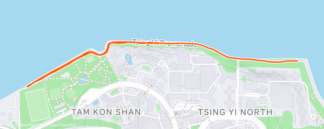 Карта физической активности (傍晚跑步)