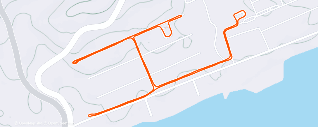 Map of the activity, Evening Run