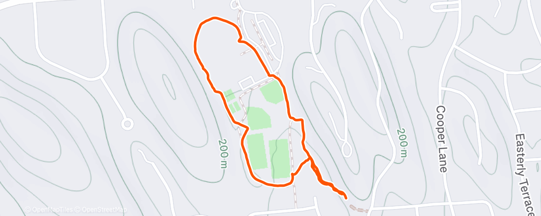 Map of the activity, Dog walk