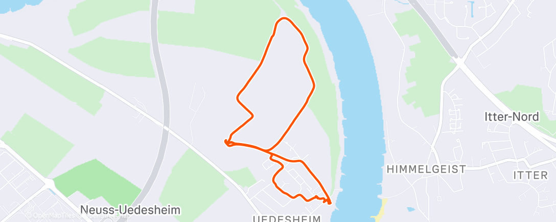 Map of the activity, Mittagspaziergang