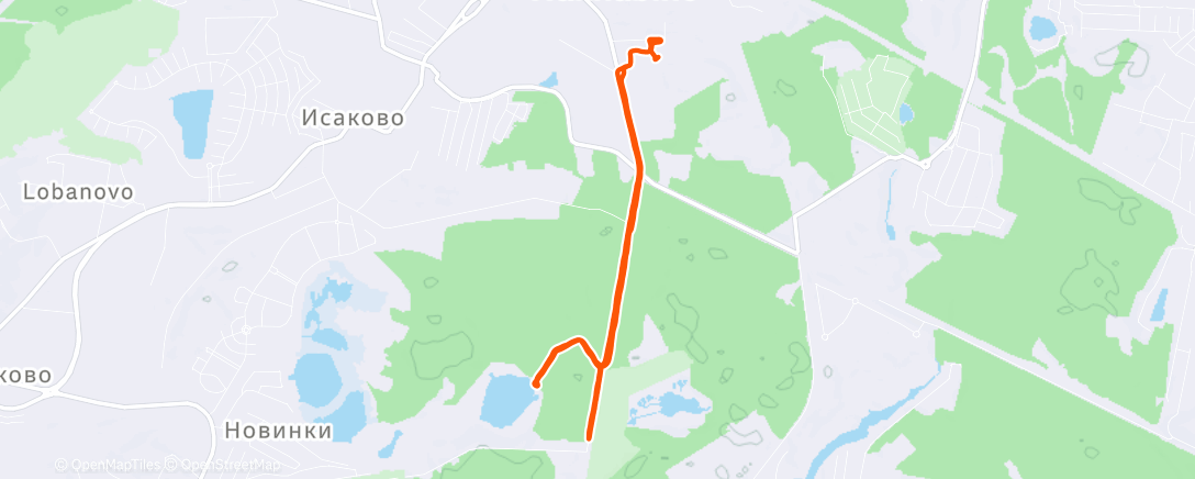 Карта физической активности (Трейлраннинг (утро))