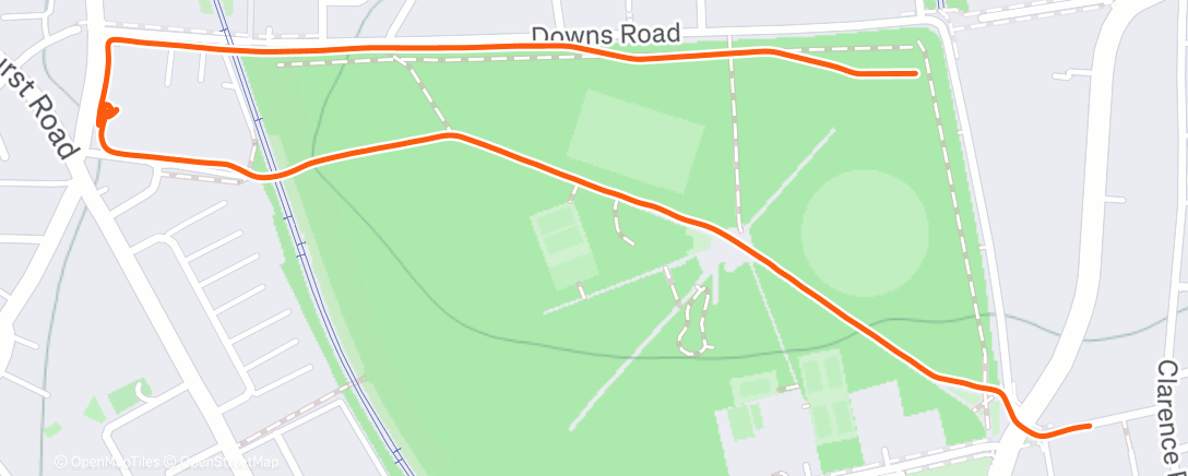 Map of the activity, Morning Walk