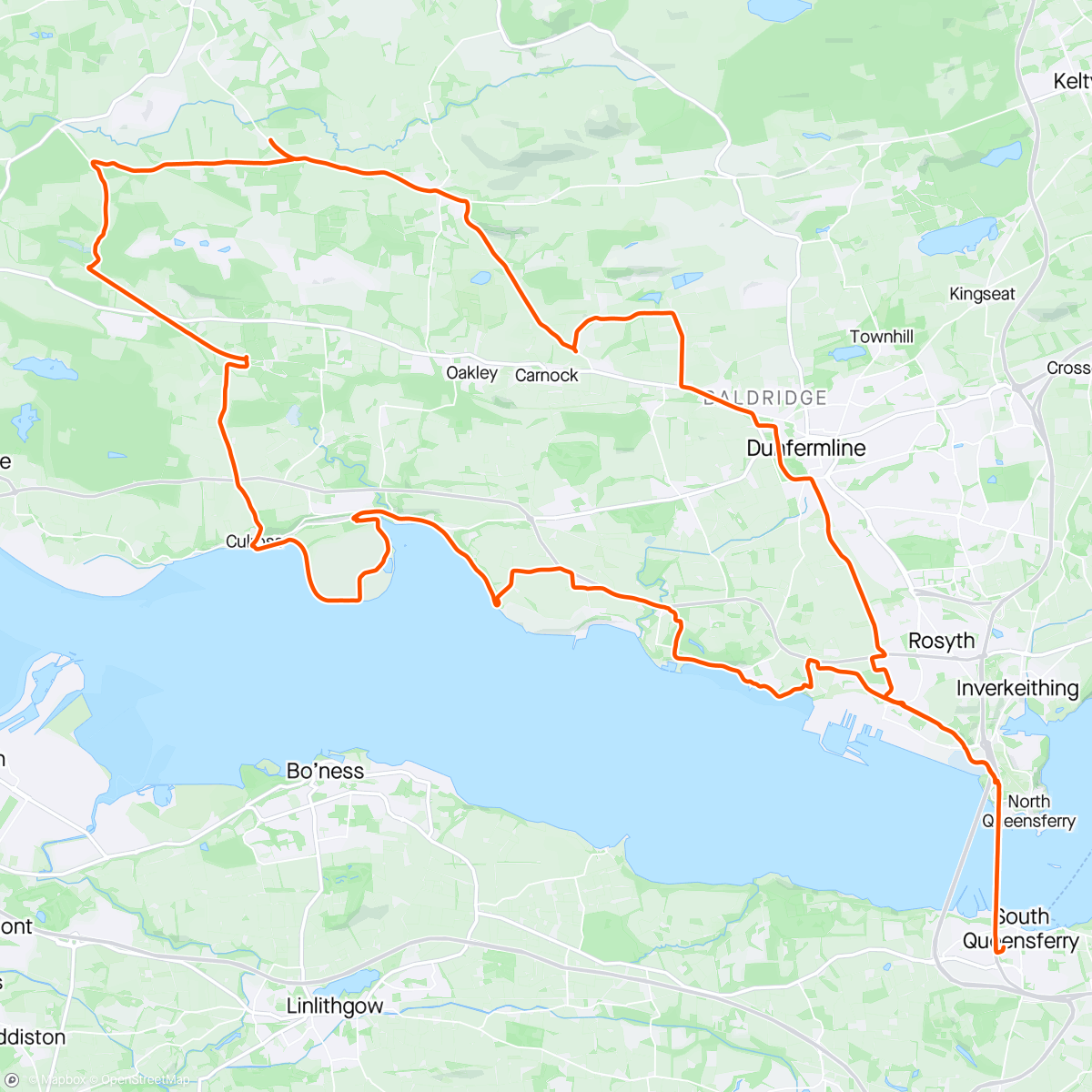 Map of the activity, Coastal loop with H&F