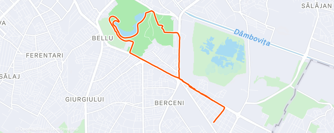 Карта физической активности (Jogging à jeun)