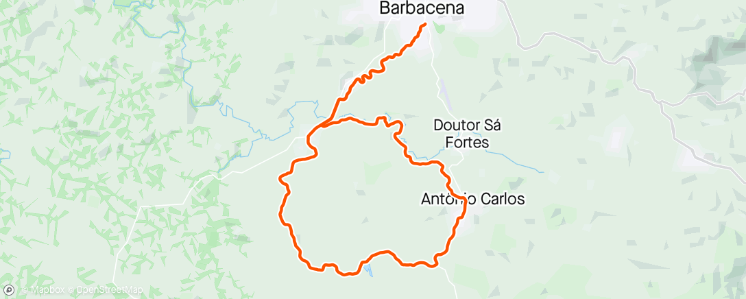 アクティビティ「Bcena, Cachoeira do Fagundes , Ant Carlos,  Bcena..」の地図