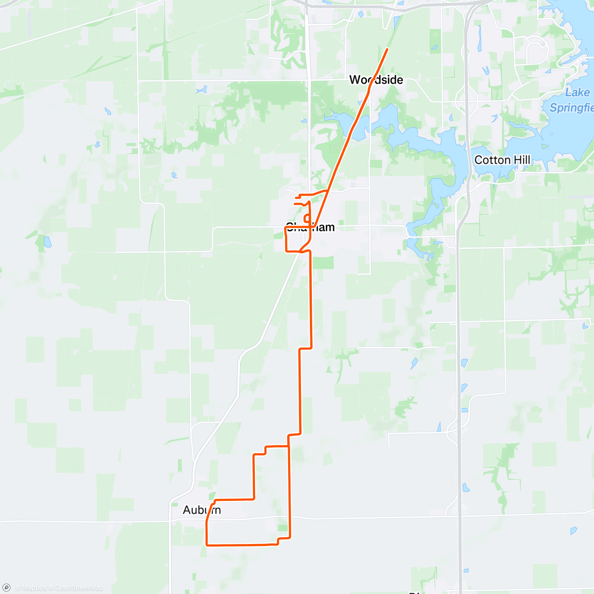 Map of the activity, Wheel Fast Wednesday