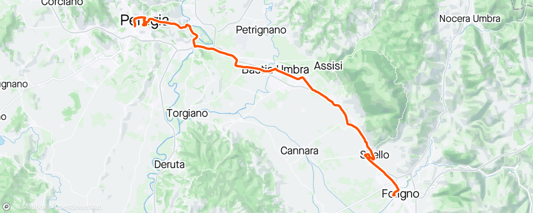 Map of the activity, Giro d’Italia - Stage 7 (ITT)