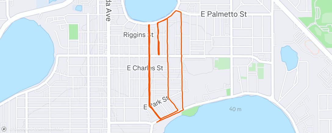 Map of the activity, Morning Hike