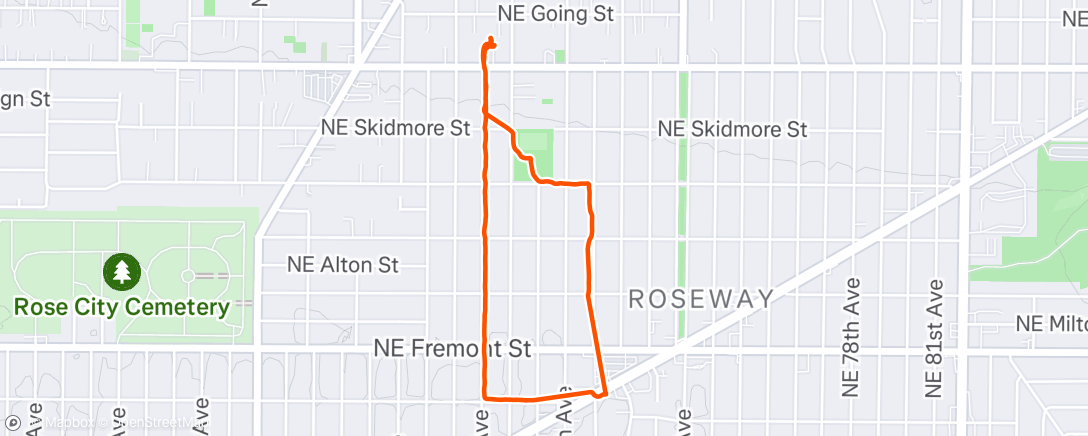 Map of the activity, Suzy walk