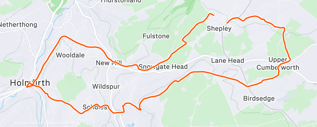 Mapa de la actividad (Lunch Run)