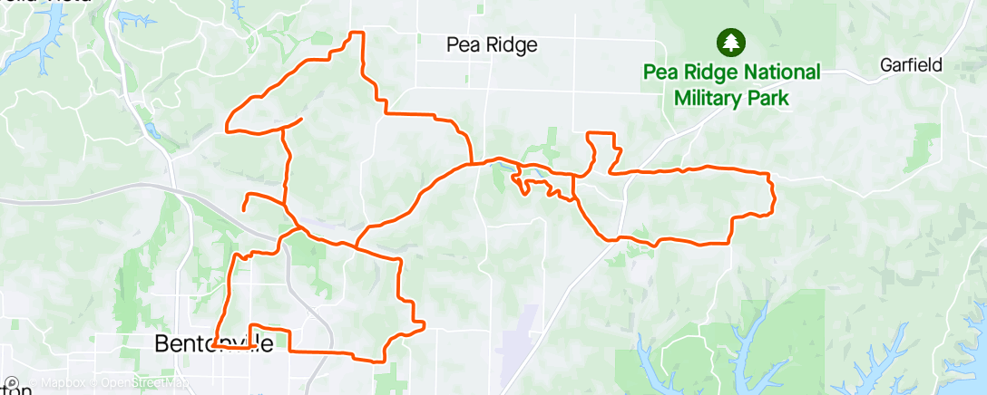 Map of the activity, Mixed Surface ride