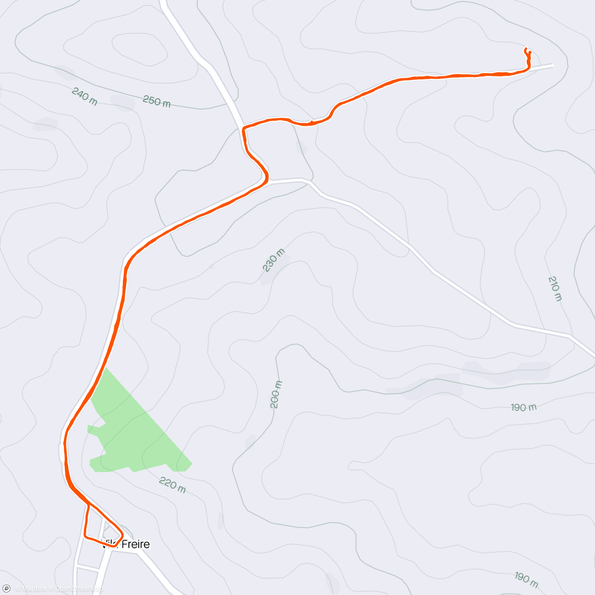 Map of the activity, Caminhada com a mãezona