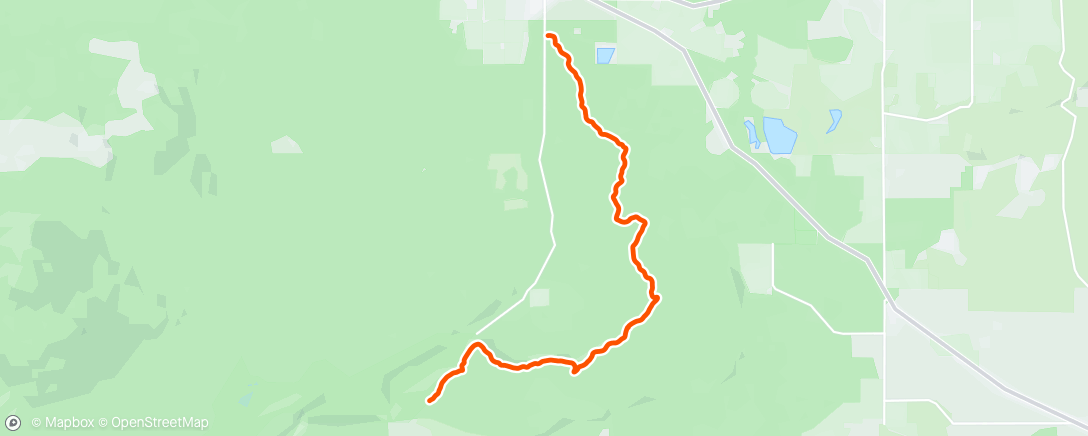 Map of the activity, Trinity -Peterson Ridge Ride!