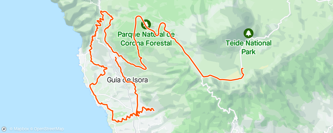 Map of the activity, Teide #9 Influencing