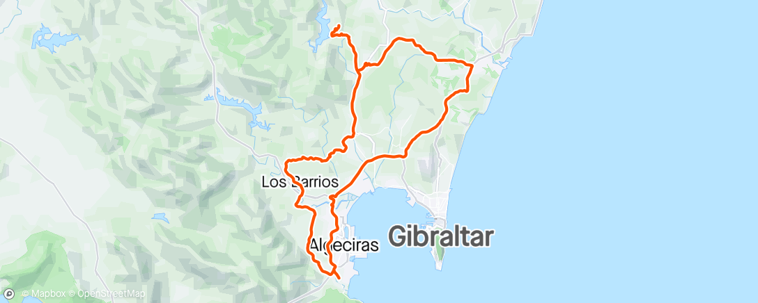 Mapa de la actividad (LOS BARRIOS, CABRAS, CASTILLO, RIDER, SAN ROQUE)