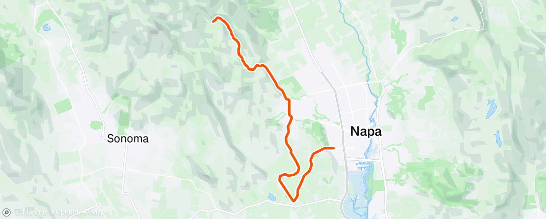 Map of the activity, Lunch Ride