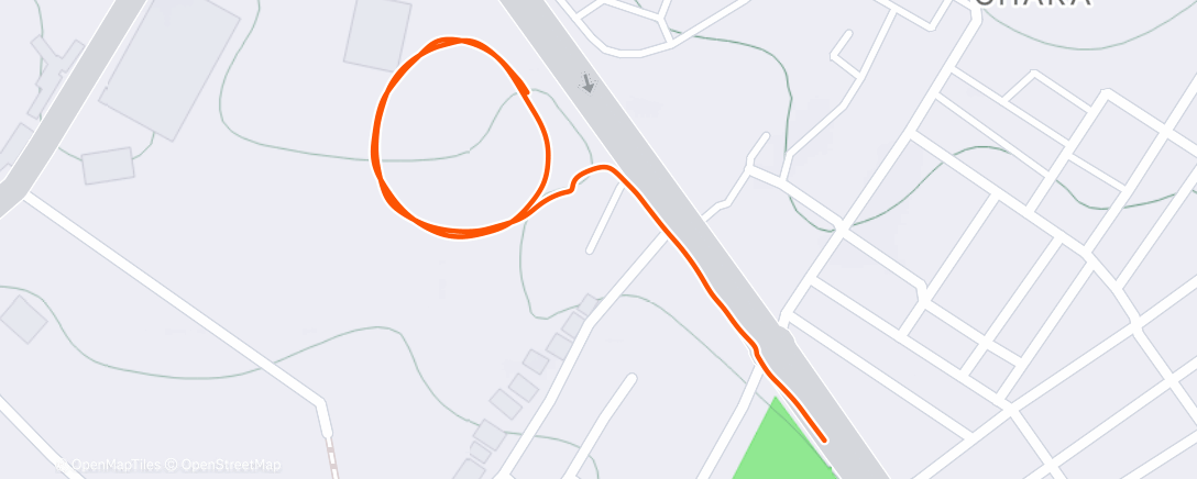 Map of the activity, Morning Run
