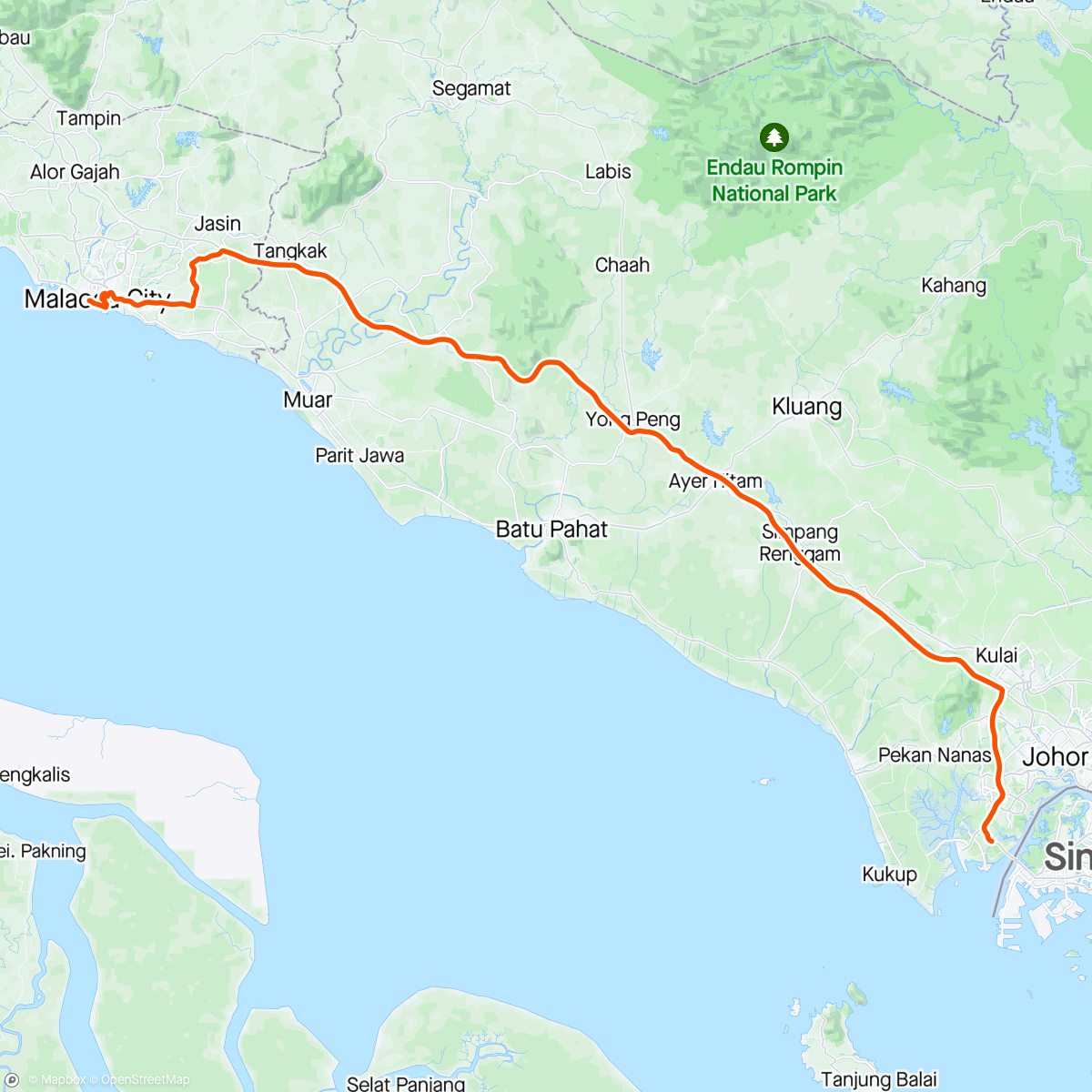 Map of the activity, Morning Drive