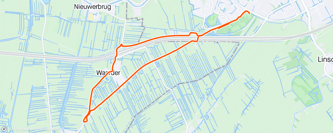 Map of the activity, Wisselduurloop rcw heerlijk weertje