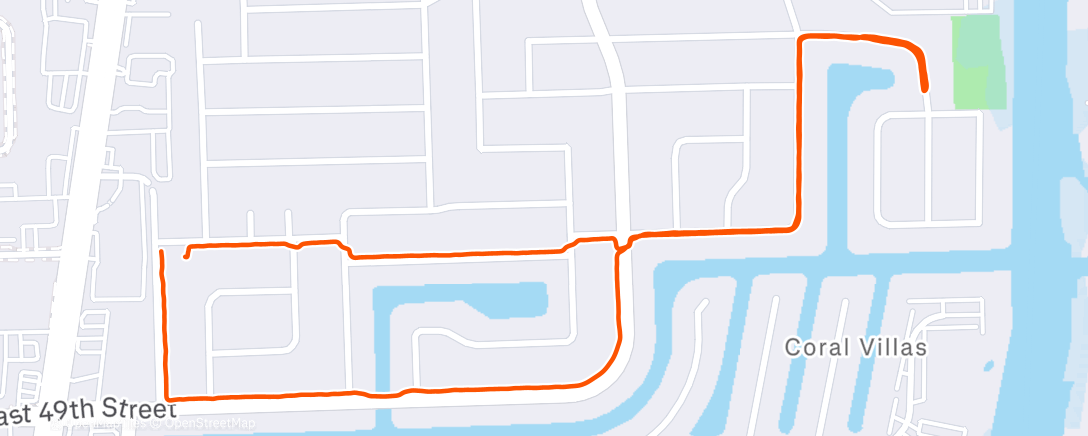 Map of the activity, Afternoon Walk