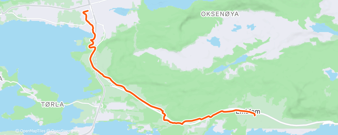 Map of the activity, Morning Ride