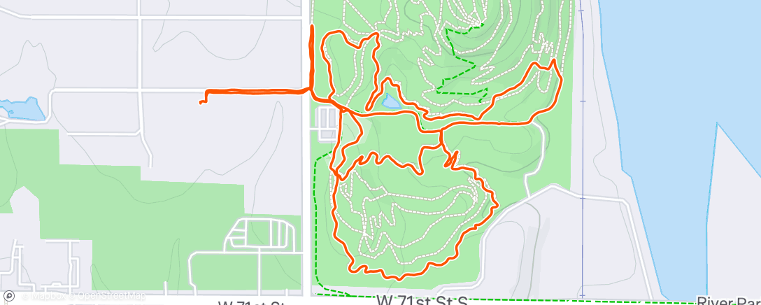 Map of the activity, Afternoon Walk