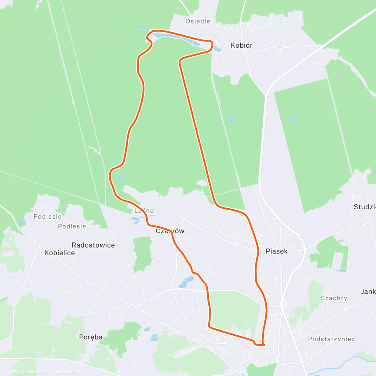 Map of the activity, Dzisiaj na MTB. Test ogrzewaczy chemicznych 😆
