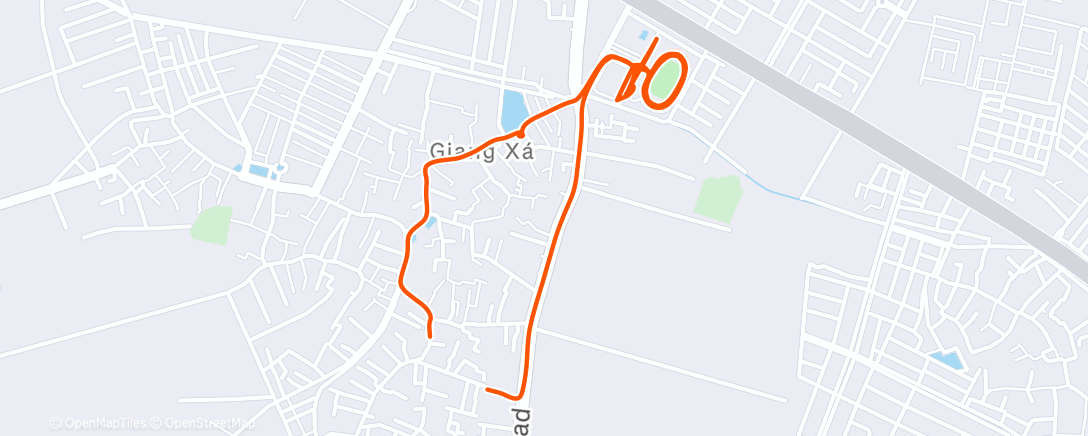 Map of the activity, Morning Run