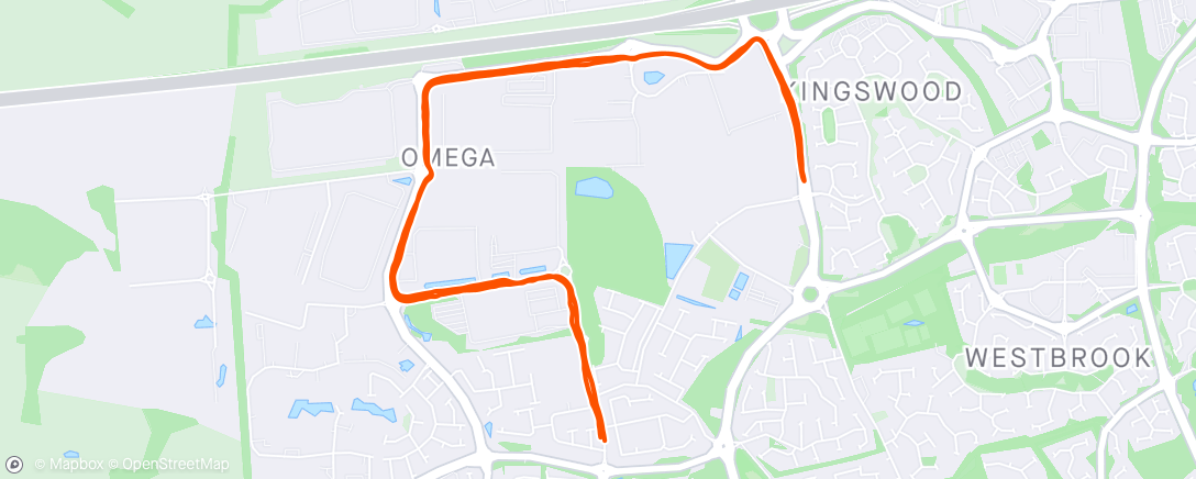 Map of the activity, 40-min run