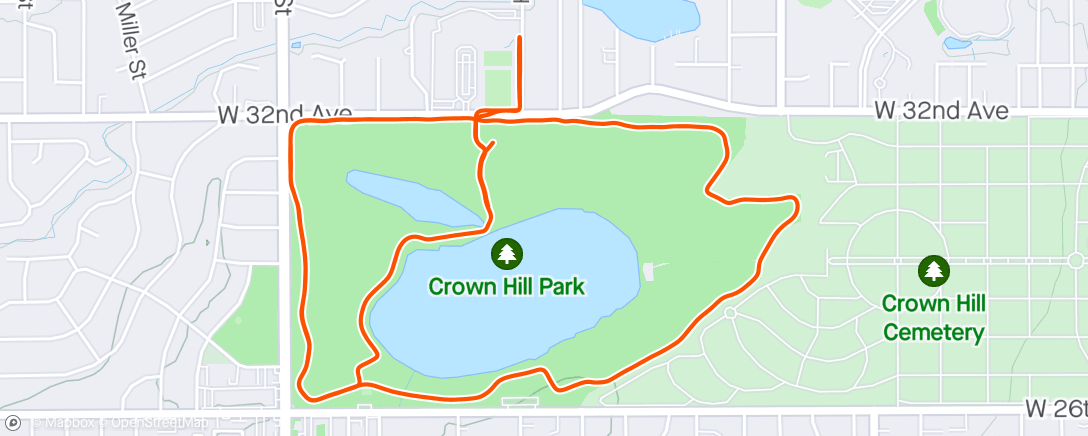 Map of the activity, Crown Hill with Ana