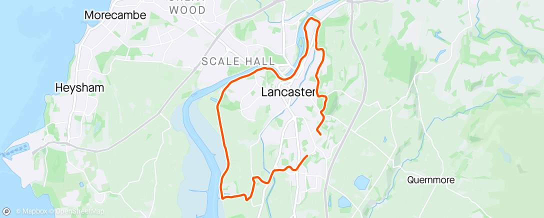 Map of the activity, Sunday long run