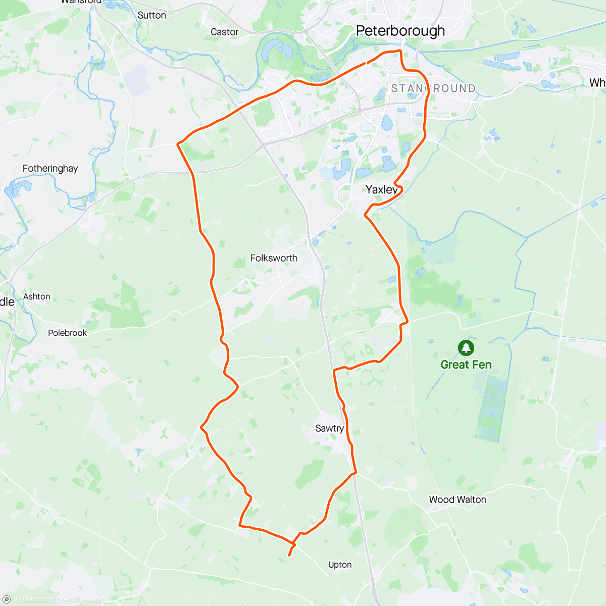 Map of the activity, Bank holiday ride with Eze.🌤️☔️🌤️☔️