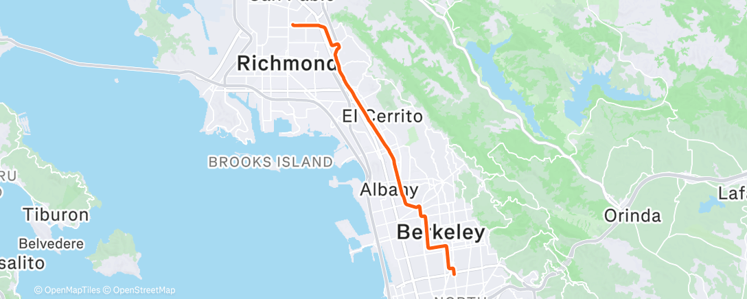 Mappa dell'attività Afternoon Ride