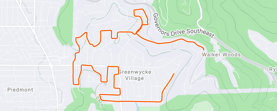 Карта физической активности (Drake Loop)