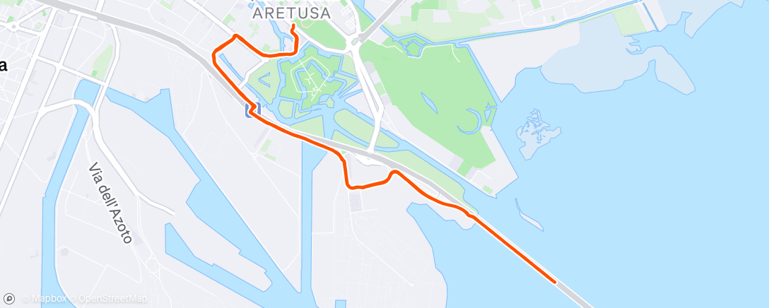 Map of the activity, 10k cc por Venecia