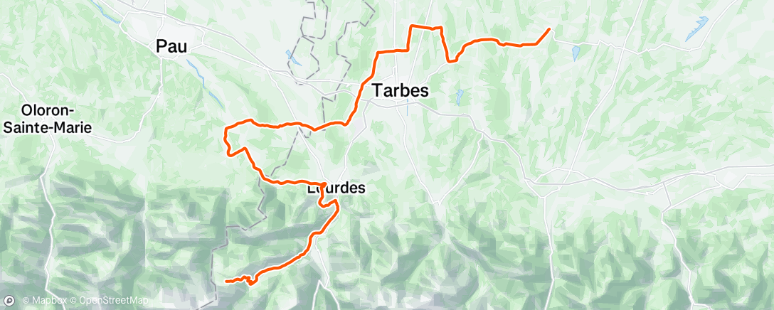 Map of the activity, Stage 2 - Tour des Pyrenees