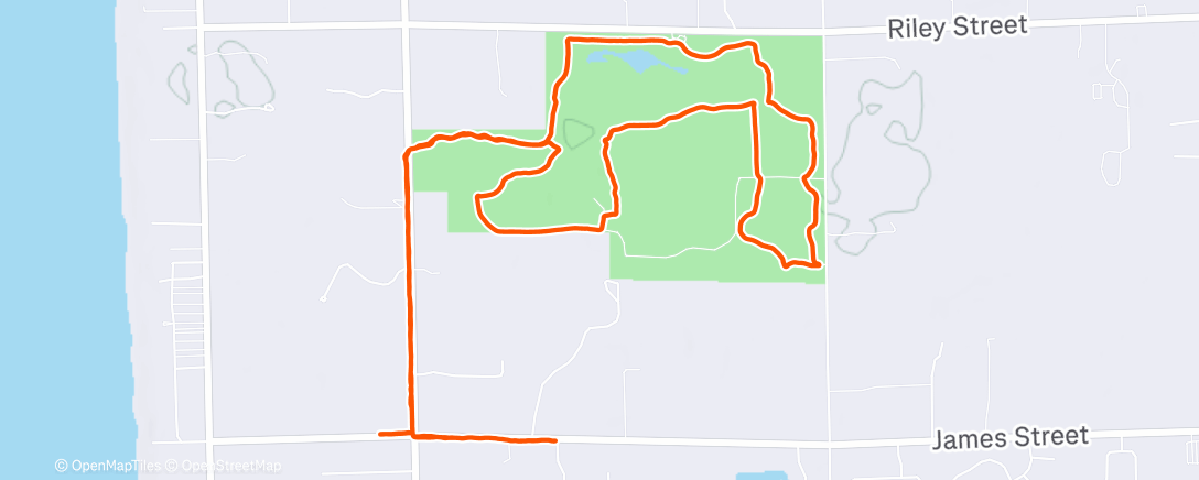 Map of the activity, Afternoon Nordic Ski