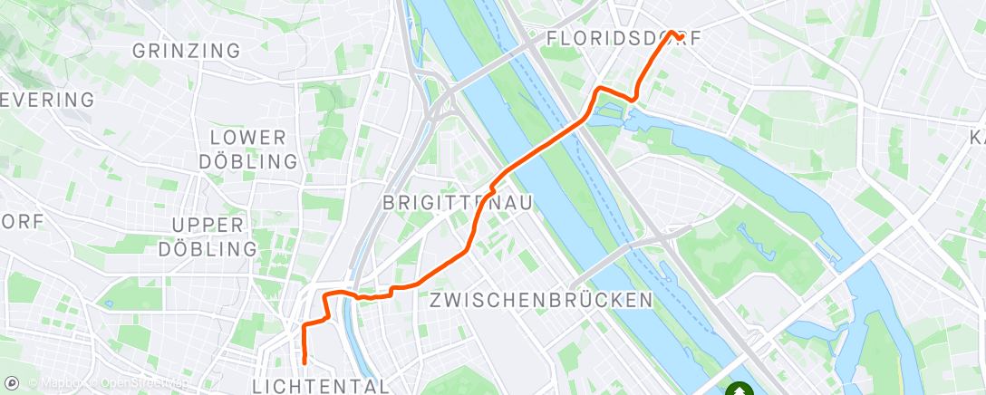 Map of the activity, Radfahrt am Nachmittag