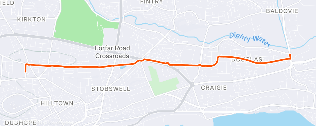 Карта физической активности (Afternoon Run)