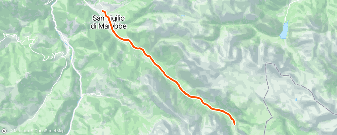 Map of the activity, Giro pomeridiano BDC