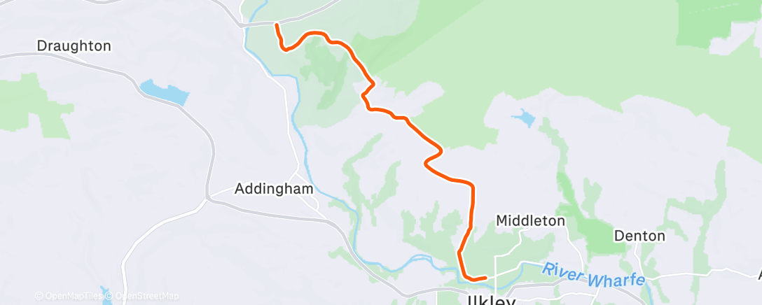 Карта физической активности (ROUVY - Ilkley to Beamsley over Langbar)