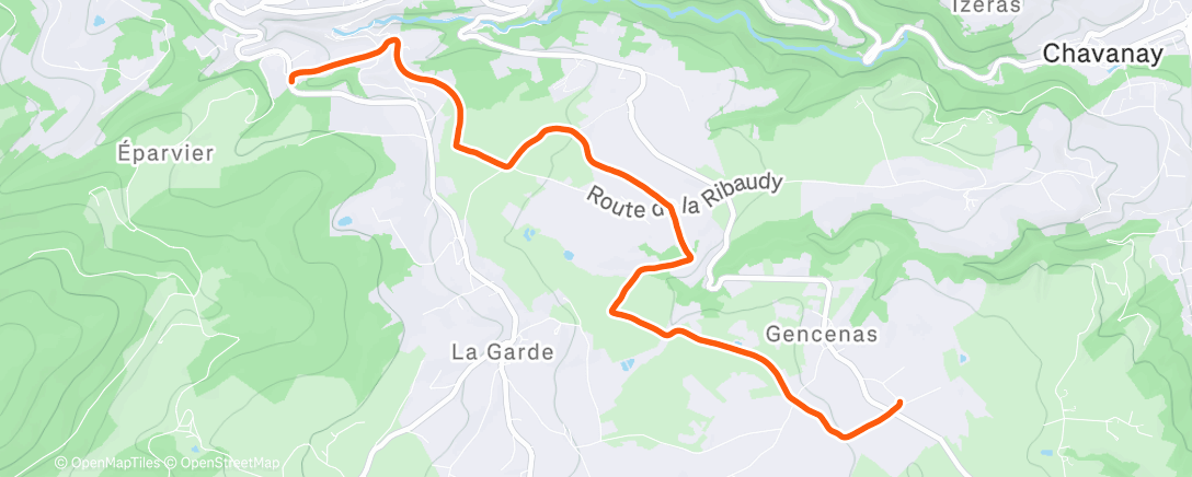 Карта физической активности (Souffrance pour qq kms)