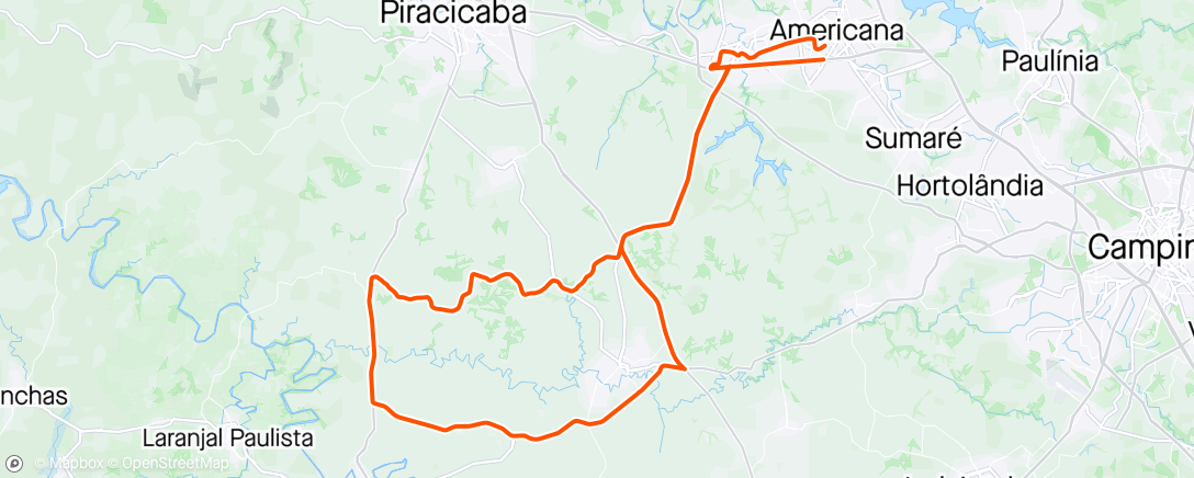 アクティビティ「Pedalada vespertina」の地図