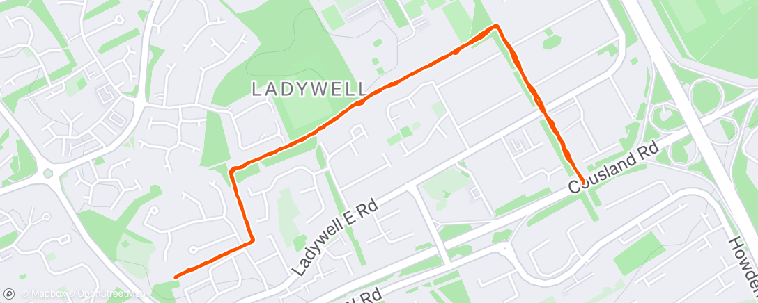 Map of the activity, Afternoon Walk