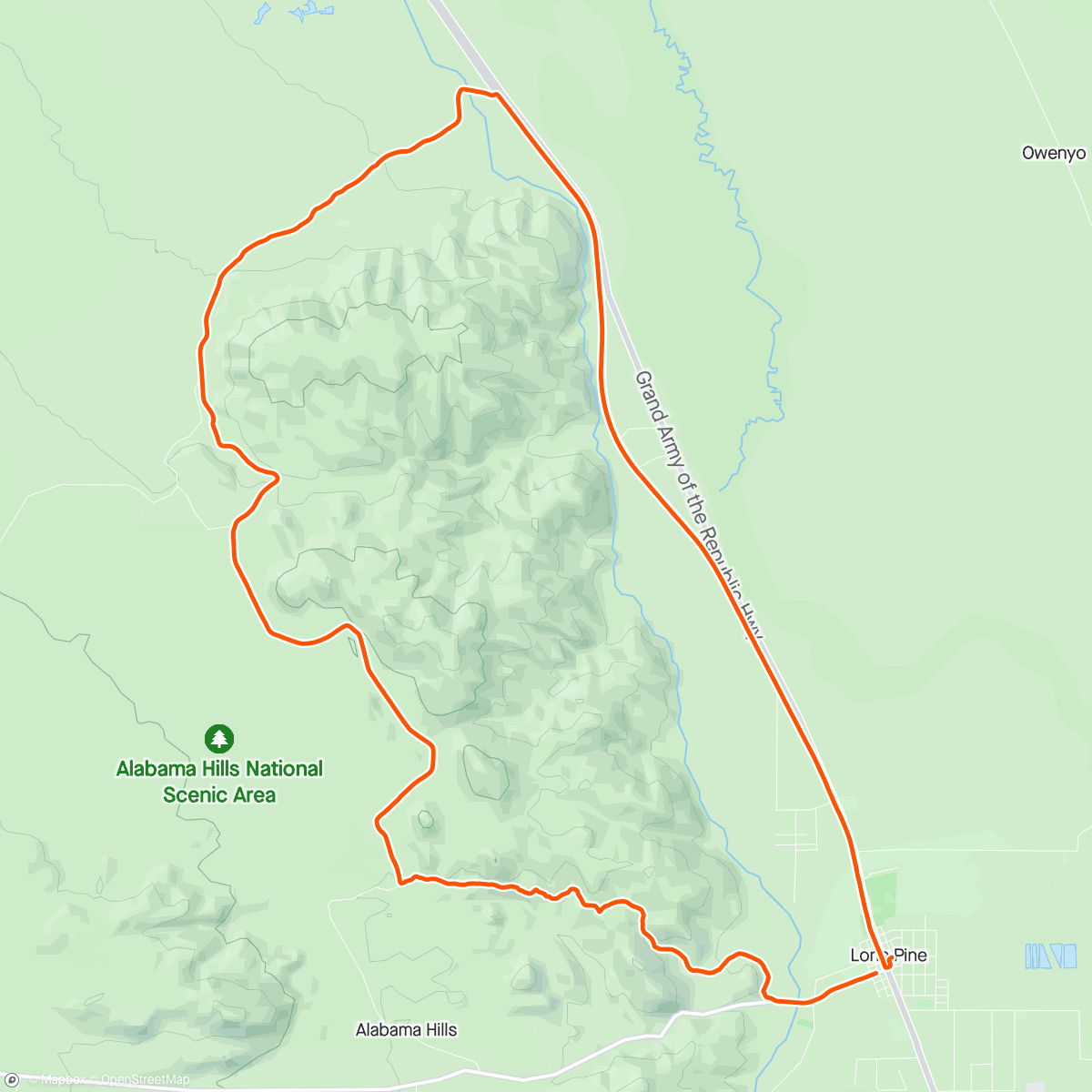 Map of the activity, Dumbest “shakeout” ride ever