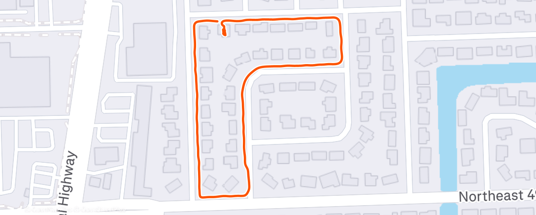 Map of the activity, Morning Run