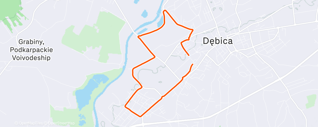 Map of the activity, Morning Run