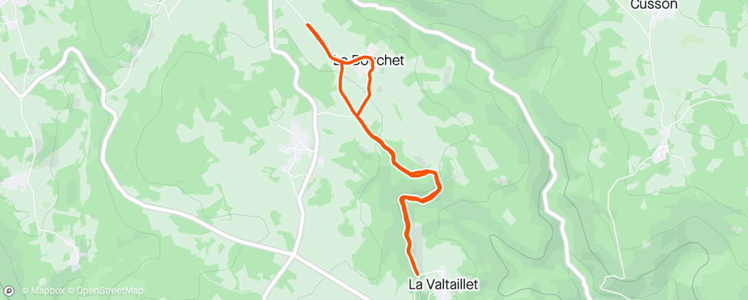 Map of the activity, Morning Trail Run